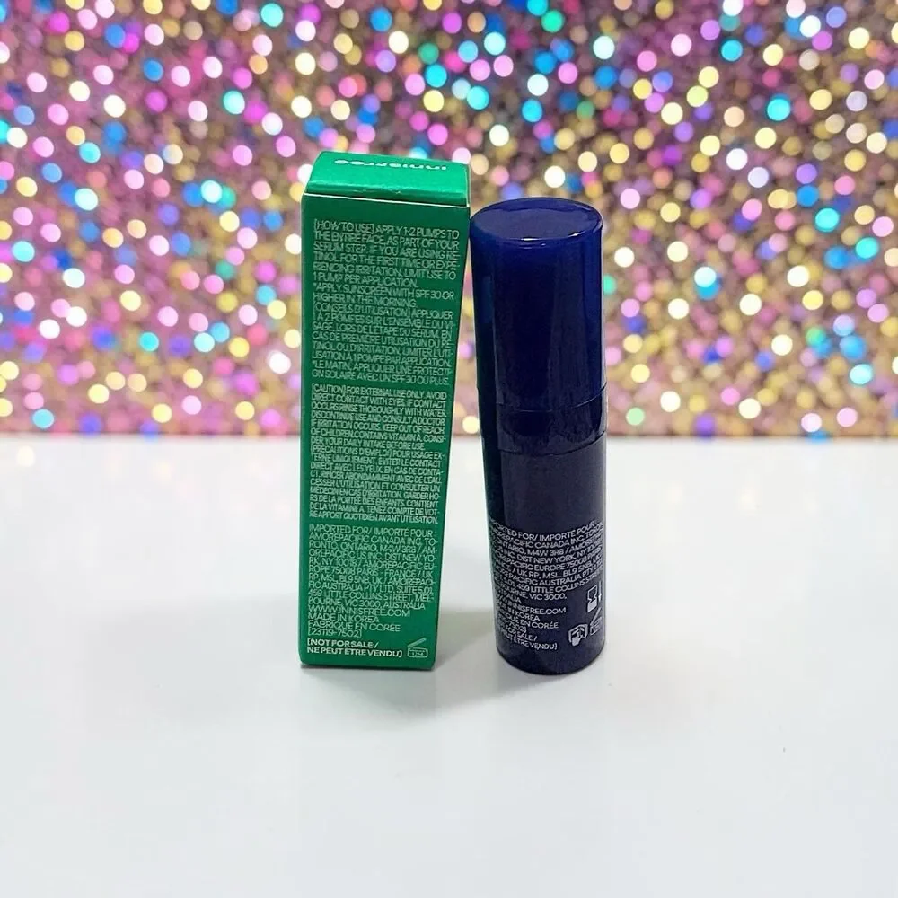 INNISFREE Retinol Green Tea PDRN Firming Serum Deluxe Mini 0.16 fl oz 5 ml NIB